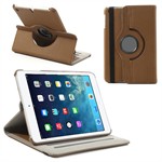 Roterende Stof Etui - iPad Mini (Brun)